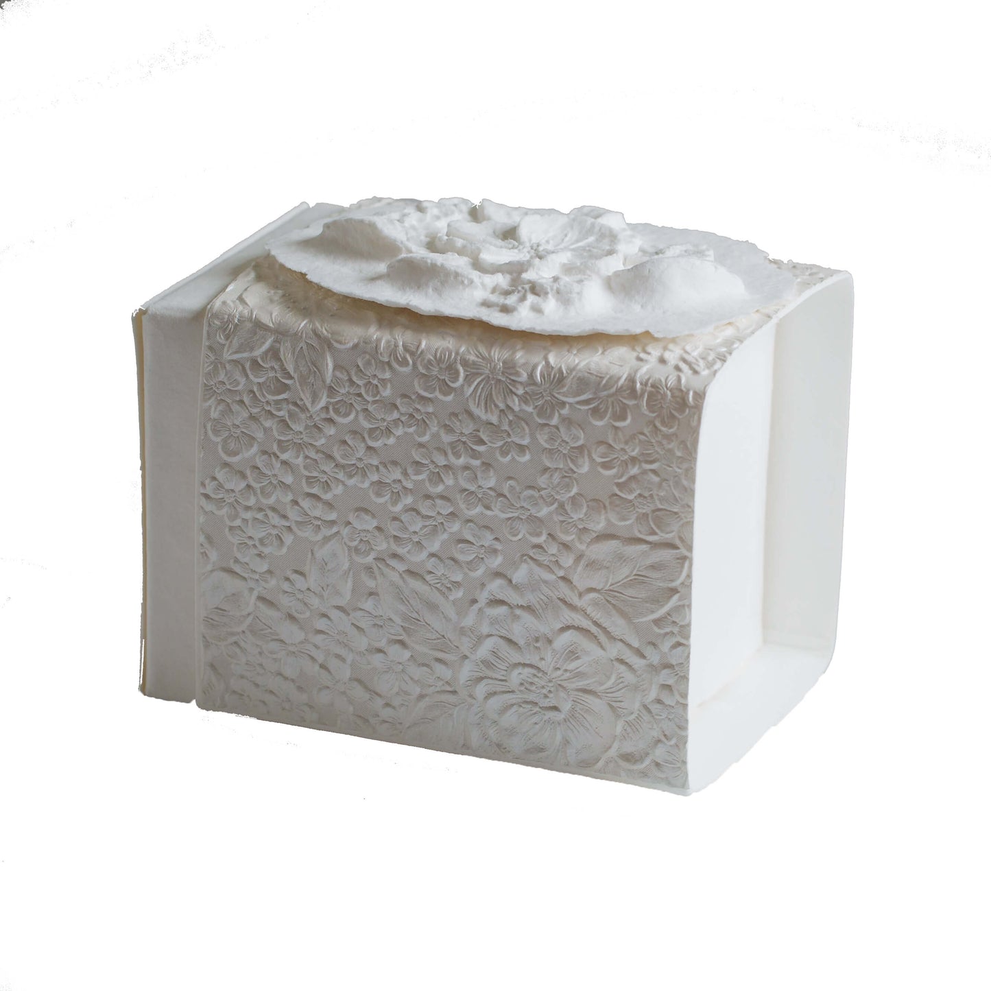 Flowers at Peace Small - The FAVORITE PLACE® Small Burial Biodegradable Urn for Human Ashes, Ocean or Earth Burial Cremation Urn