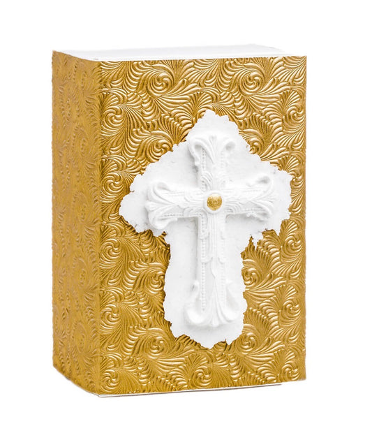 Cross - Scattering Biodegradable Cremation Urn Box for Human Ashes